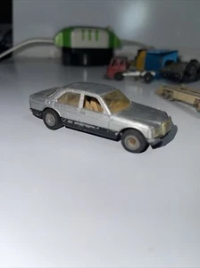 Hot Wheels Mercedes 380 SEL Silver Diecast Car Real Riders 1981 Gray Hong Kong - Picture 1 of 5