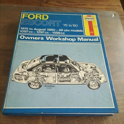 Haynes workshop manual for ford escort, - Image 1 of 3
