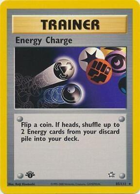 Energy Charge - 85/111 - Pokemon Neo Genesis 1st Edition Rare Card WOTC MP