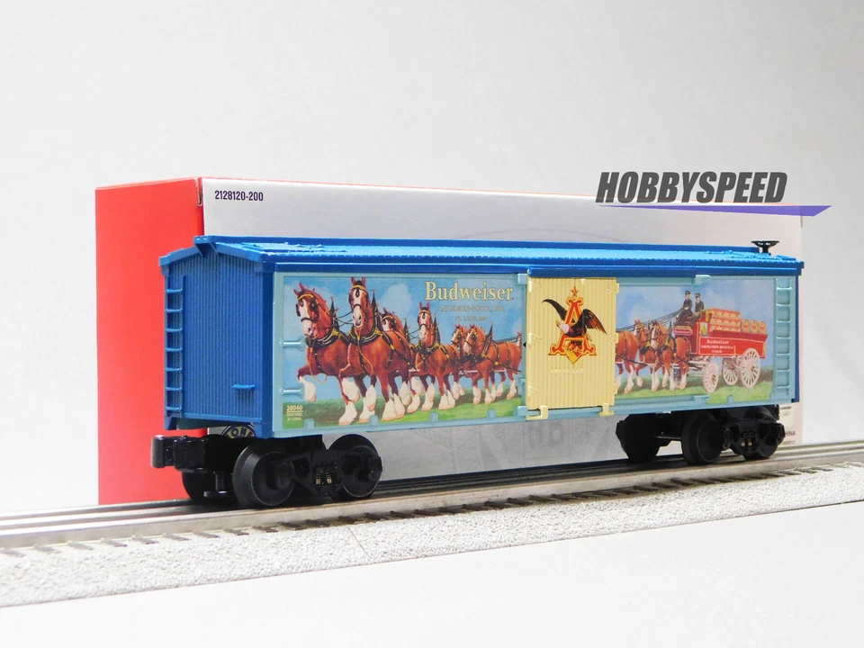 LIONEL ANHEUSER-BUSCH VINTAGE CLYDESDALE REEFER O GAUGE refrigerator 2228040 NEW - Image 1 of 4