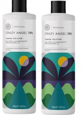 Crazy Angel Professional Spray Bräunung Fake Bräunungslösung 13% Liter 2er Pack