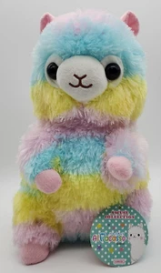 Amuse Rainbow Alpacasso Llama Alpaca Pastel Stripes Plush Purse Bag Backpack 14" - Picture 1 of 8