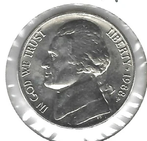 1988-P Philadelphia Uncirculated Jefferson Five Cent Coin! - Picture 1 of 2