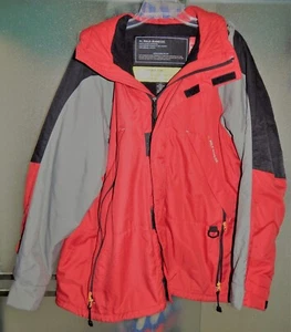 Ralph Lauren Polo Jeans Co ski jacket parka Red/Black/Gray L 54" chest Fits XL - Picture 1 of 5