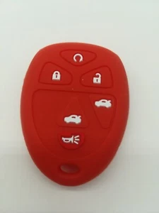 Red Fob Key Cover for 2007 2008 2009 2010 2011 2012 2013 2014 GMC Yukon 15913427 - Imagen 1 de 5