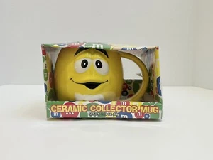 Taza Amarilla M&M Cerámica Coleccionista Taza Café Galería 2003 De Colección Nueva - Imagen 1 de 6