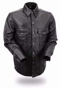 First Classics - Herren Motorrad Leder Shirt - Bild 1 von 2