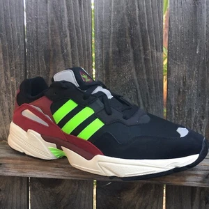 Adidas Shoes Boys Junior Yung 96 Black Green - Picture 1 of 11
