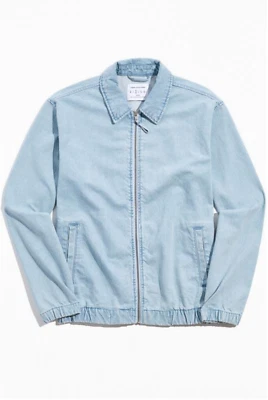 全新 Urban Outfitters 牛仔 Harrington 夹克 尺寸 S MSRP:79 美元 — 第 1/4 张图片
