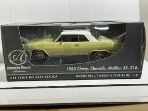 ERTL AUTHENTICS 1965 CHEVY CHEVELLE MALIBU SS Z16 GELB 1:18 DIECAST MODELL #29 - Bild 1 von 7