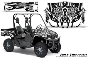 YAMAHA RHINO 450/660/700 UTV GRAPHICS KIT DECALS CREATORX BOLT THROWER WHITE - Picture 1 of 1