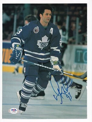 Doug Gilmour Autographed 8x11 Magazine Photo Toronto Maple Leafs PSA/DNA - Image 1 of 3