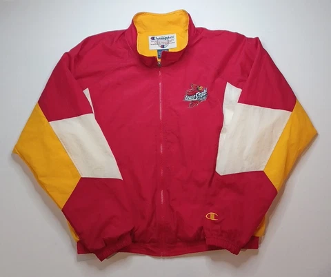 Vintage Iowa State University Cyclones Large Full Zip Jacket L Vtg Isu Cover