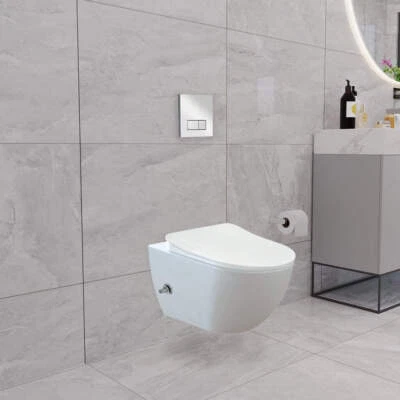 Franco Integrated Wall Hung Combined Bidet Toilet With Soft Close Seat - Image 1 of 4