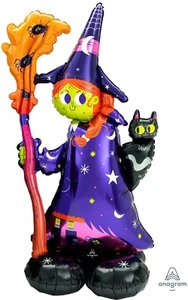 HALLOWEEN SCARY WITCH 55" FOIL BALLOON AIRLOONZ ANAGRAM - Picture 1 of 1