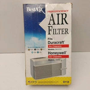 BestAir High Efficiency D110 Air Filter Fits Honeywell 16060 Duracaft DA1010 - Picture 1 of 5