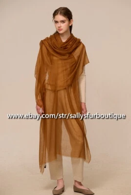 Sallys Pure Mongolian Cashmere 300s Wrap Shawl Ring Scarf Thin Soft 230 * 100 cm - Image 1 of 4