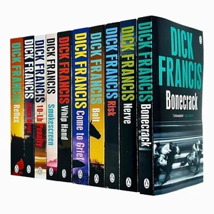 Dick Francis Thriller Series Collection 10 Books Set Nerve, Bonecrack, Risk NEW - Picture 1 of 2