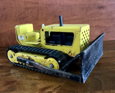 Bulldozer de metal Tonka para reparación restauración 9" x 6" Foto 1 de 4