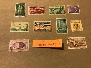 10 Different Single Stamps From 1957 and 1958.....Excellent Shape..N.H. - Picture 1 of 5