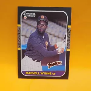 1987 Donruss - #411 Marvell Wynne San Diego Padres Baseball Card - Picture 1 of 2