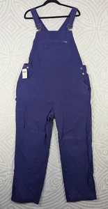 Duluth Trading Overalls Womens XLx31 Purple Bib Cargo Gardening Farmer Workwear - Picture 1 of 20