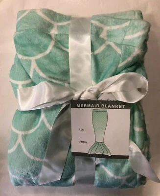 Nueva manta cola de sirena Cold Crush nueva con etiquetas para niños adolescentes adultos aguamarina acogedora polar  Foto 1 de 4