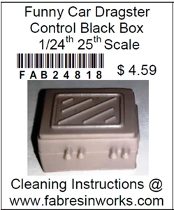 Funny Car Dragster Control Black Box 1/24-25th Scale FAB Resinworks #24818 - Picture 1 of 8