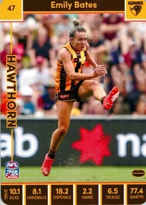 2023 Hawthorn Hawks AFLW TeamCoach Card - Emily Bates - Picture 1 of 3