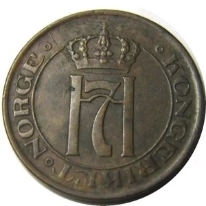 elf Norway 2 Ore 1913 Haakon VII - Picture 1 of 2