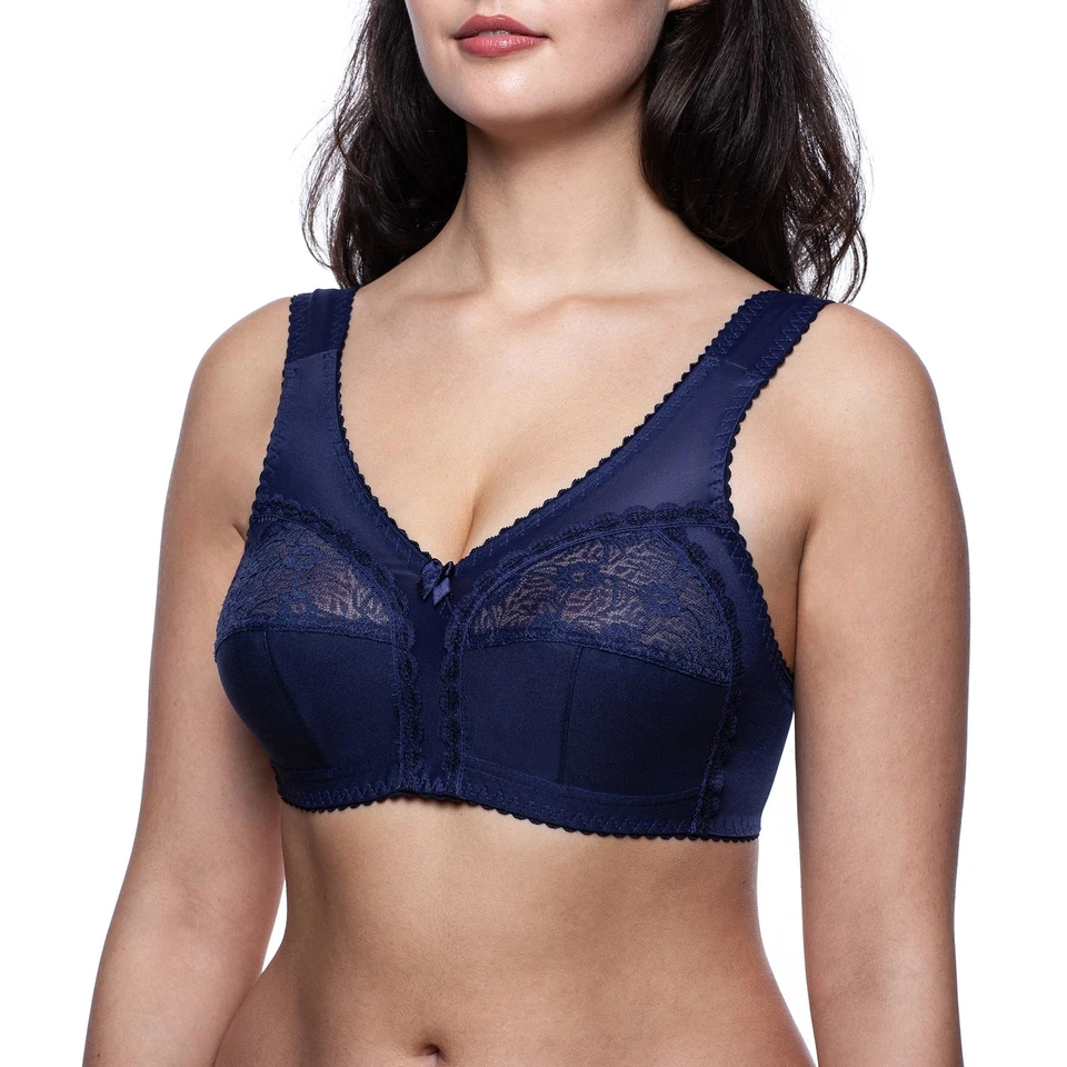 Wireless Minimizer Bra Sleep Plus Size Comfort Unlined Wirefree Comfortable Soft - Image 1 of 1