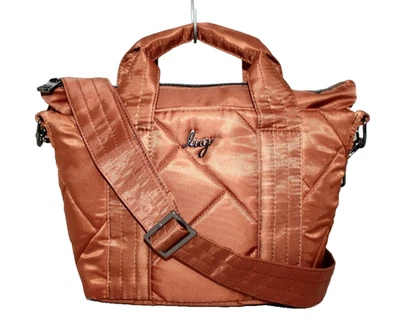Bolso Bandolera LUG Dory Mini Asa Superior Acolchado Cobre Marrón Poliéster Foto 1 de 4
