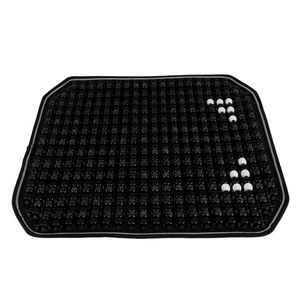  Juego de funda de asiento de coche con cuentas antideslizante cómodo cojín de conducción asiento con cuentas de madera - Imagen 1 de 17