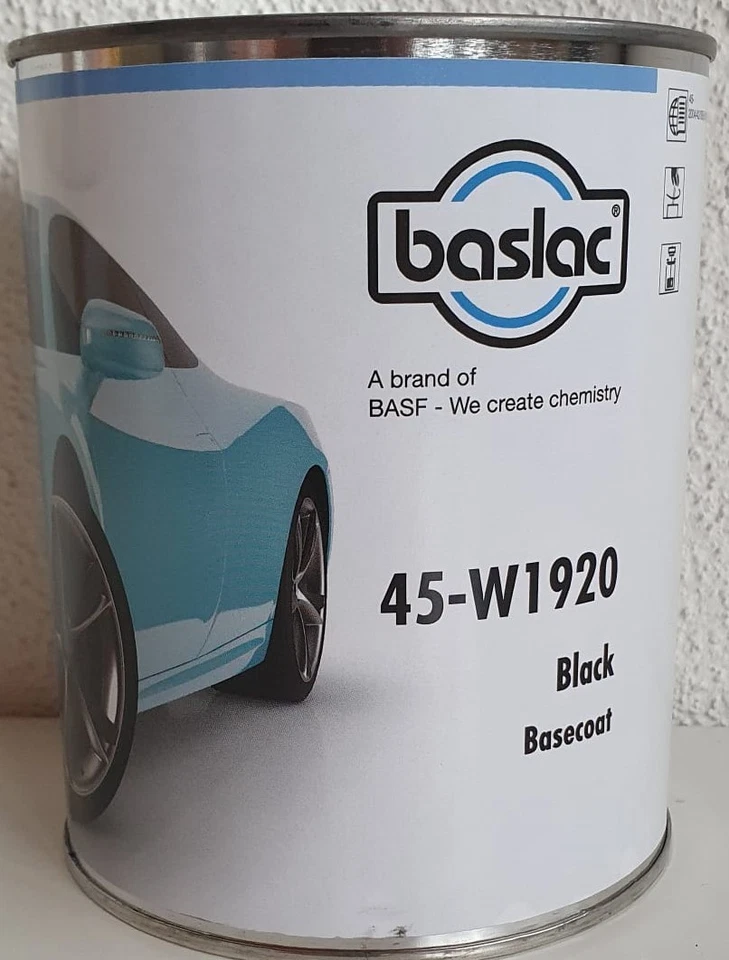 Baslac Wasserlack 45 W1920 Black in 1 Liter - Bild 1 von 1
