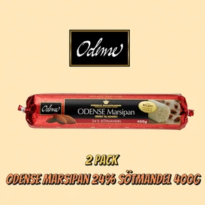 2 x Odense Marsipan 24% Sötmandel 400 g - Mazapán de almendras suaves para hornear - Imagen 1 de 2