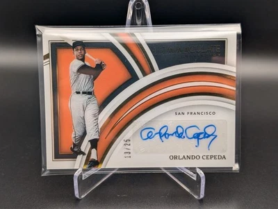 2022 Immaculate Collection ORLANDO CEPEDA Clearly Immaculate Signatures /25 - Image 1 of 2