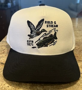 Morgan Wallen X Field & Stream Mallard & Bass Cream/Black Snapback Hat - Picture 1 of 9