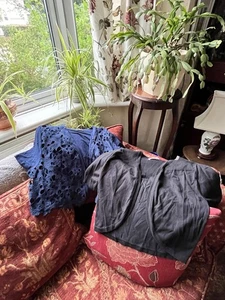 TWO SHRUGS / BOLERO TOP BUNDLE 1 x MONSOON KHAKI L & 1 x ROMAN NAVY 14 BARGAIN - Picture 1 of 13
