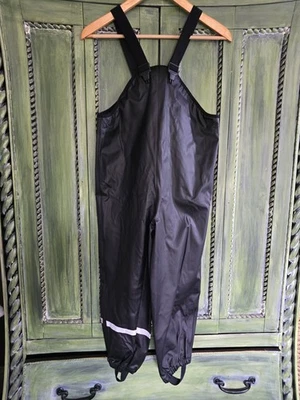 Mono con tirantes de lluvia de goma negro talla 8 para niños Foto 1 de 4