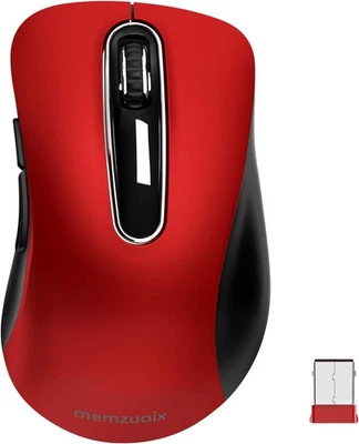 Memzuoix 2.4G Wireless Mouse 1400 DPI Optical Cordless Mouse with USB Receiver 5 - Image 1 of 4