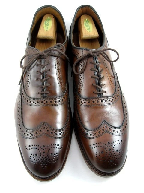 NEW Allen Edmonds  "MCALLISTER" Wing-Tip Oxfords 15 D Chili Made in USA(691N) - Image 1 of 4