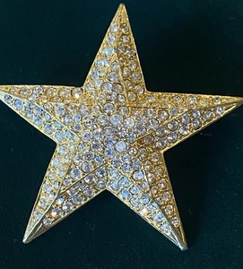 JOAN RIVERS Stern Anstecknadel Brosche 3D Kristalle Strass signiert wunderschön!!!!! - Bild 1 von 9