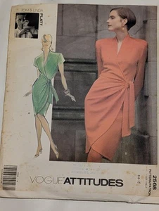 Vintage Sewing Pattern Vogue 2568 Tom & Linda Platt Dress 1990 Size 6 8 10 - Picture 1 of 2
