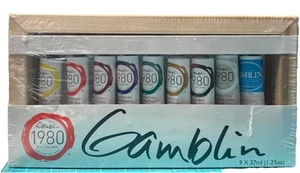 Gamblin 1980 Oil Color 9 X 37ml Exclusive Set 9pcs - Picture 1 of 4