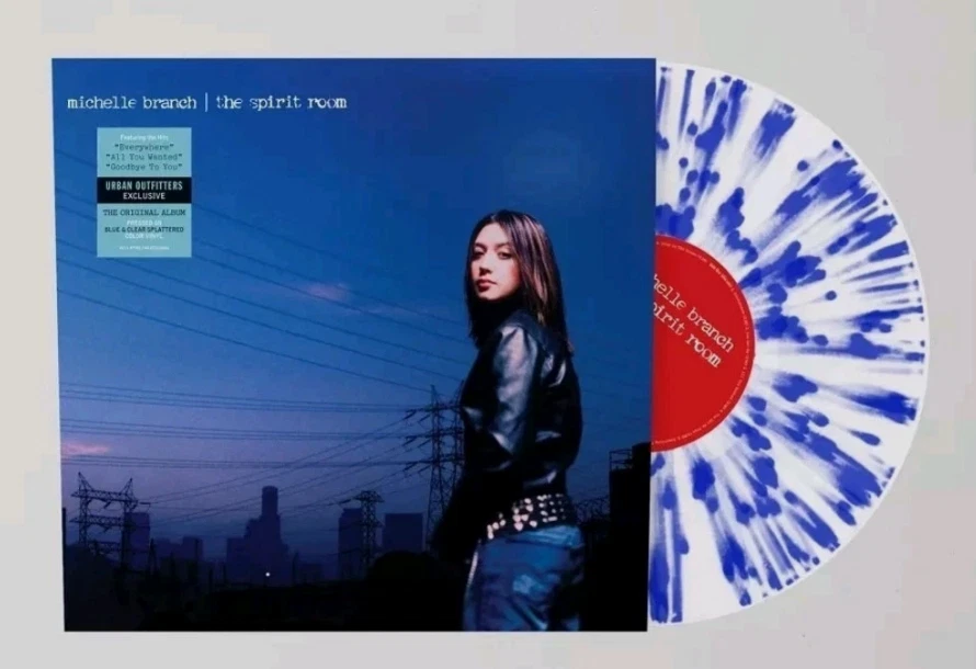 Michelle Branch The Spirit Room Vinyl LP Blue Clear Splatter UO /3000 Limited Ed - Image 1 of 1
