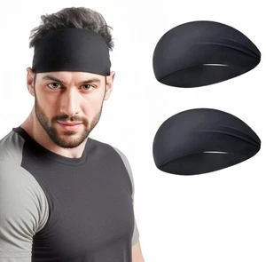 Sports Headband Men Sweat Band Workout Running Basketball Workout Football Gym - Picture 1 of 10