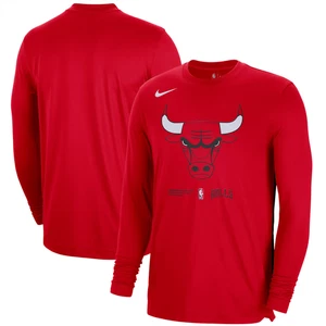 Chicago Bulls NBA T-Shirt Men's Nike Long Sleeve Pregame Top - New - Picture 1 of 3