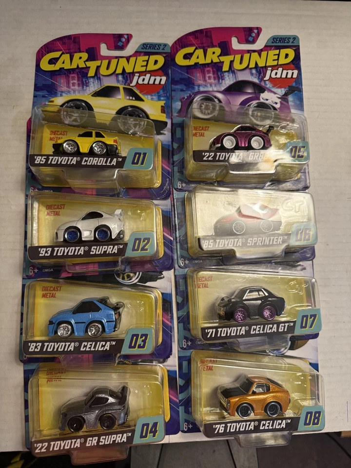 2025 Car Tuned JDM Lot Series 2 8 car set - image 1 of 1