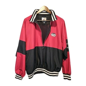 Cutter & Buck Golf M Mens Pullover Windbreaker Blue Red 1/2 Zip Yankee Trace SEE - Picture 1 of 18