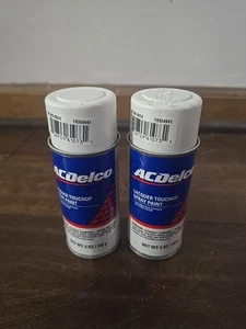 2 cans ACDelco Summit White 5oz Lacquer Touch Up Paint # 50 WA 8624 # 19354941 - Picture 1 of 5